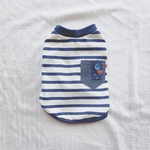 ボーダーとポケットのタンクトップ/ネイビー