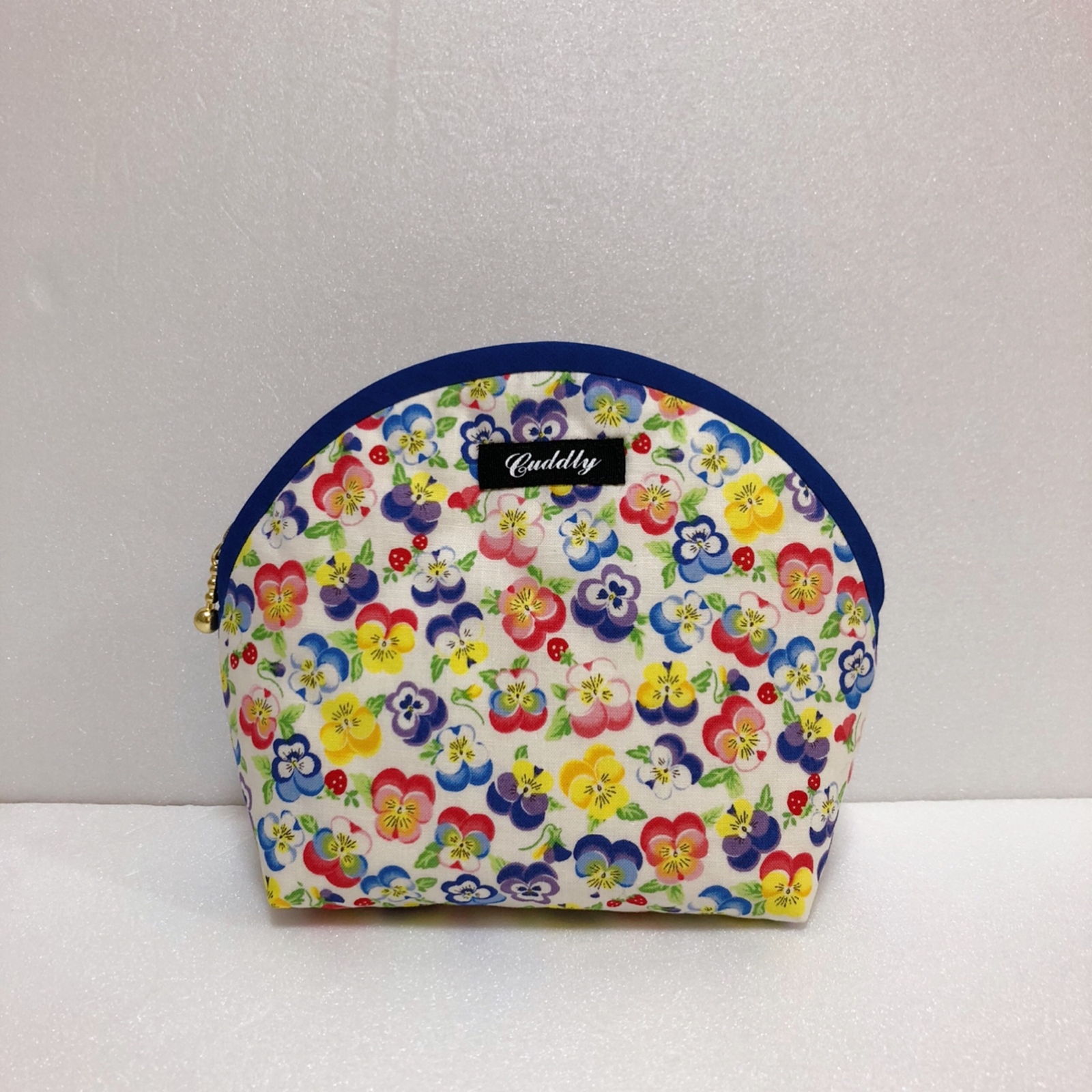 ♥︎ハンドメイド♥︎松山敦子さん生地使用 パッチワークBIGバニティポーチ ♥︎ハンドメイド♥︎松山敦子さん生地使用 パッチワークBIG