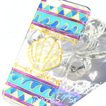 ステンドグラス風♡beachシェル♡iPhoneケース