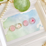 ♡ドロップピアス　ピンク系♡