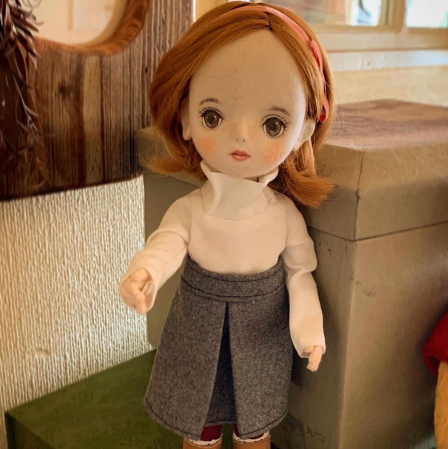 お散歩 約25cm 創作人形 人形作家 yurimichinobuko - 遊里道ノブコの布