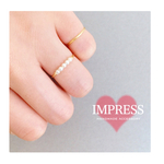 【♡×250】 5 piece silky pearl × simple ring  ＊ 2 ring set