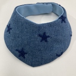 aiboちゃんのスタイ　aibo's bib デニム　星柄&ブルー無地
