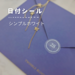日付シール┊︎Wire&dots 𖡼 シンプル系【ホワイト】