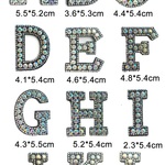 アルファベット ワッペン アップリケ 英文字 モチーフ 刺繍 1枚入り 