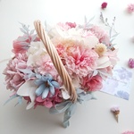 𖦞母の日ギフト𖦞 カーネーションのバスケットアレンジ