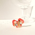スライス苺のビジューピアス♪