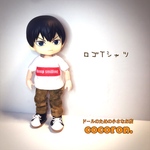 【プリントTシャツ】白 keep smiling ねんどろいどどーる オビツ11 ミキマキちゃん等向き　