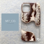 《NEW》【iPhone13対応】 MU_CO. original nuance iPhone case  【ダスティbrown】ハーフペイント02
