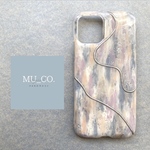 【iPhone14対応】 MU_CO. original nuance iPhone case  【spring】フルペイント
