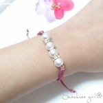 【限定送料無料】大人Cottonperl Codebracelet/10色♡アンクレット春色 月 華奢 コードブレスレットフェザー ゴールド