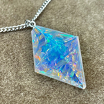 🌈水色ダイクロクリアーオパールペンダント🌈