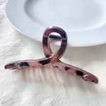 レオパード　ヘアクリップ バンスクリップ　ヒョウ柄　結び