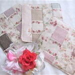 完成品☆パッチワークリネンマット3枚セット