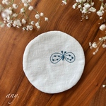 new✨ミナペルホネン⚮̈ choucho white② ＊コースター フリーマット