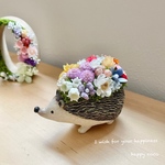 《期間限定》＊＊ハリネズミ🦔フラワーポット＊モッコウバラ。・＊