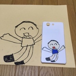 子供が書いた絵をスマホケースにしちゃおう