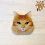ねこブローチ＊GingerCat・I＊