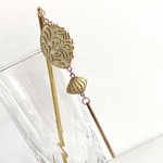 【リニューアルSALE】Antique Whiteかんざし【ポニーフック付け替え可能】