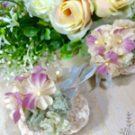 ナチュラルなお花のバレッタ