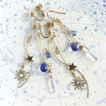 wavy star crystal イヤリング/ピアス