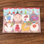 ハムスターさんのパーティー＊ ポストカード２枚セット