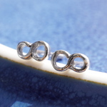 シルバーピアス 八の字 数字の８ 無限大∞ シルバー925 スタッドピアス