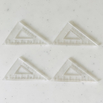 Clear Set Square Pendant Tops