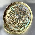 透かしパーツのコンパクトミラーPREMIUM platinum & aurora 