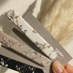 可愛らしく❁小花柄ホワイトヘアクリップ