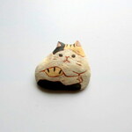 つぐみ製陶所 猫のブローチ＊三毛猫B