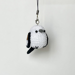 シマエナガちゃん刺繍糸ミニあみぐるみストラップ