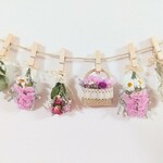 *light-pink.bag*ドライフラワー スワッグ ガーランド
