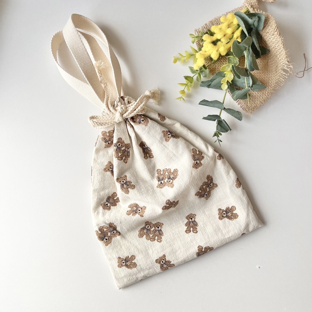 くま 巾着 - ベビー・キッズの人気通販 | minne byGMOペパボ