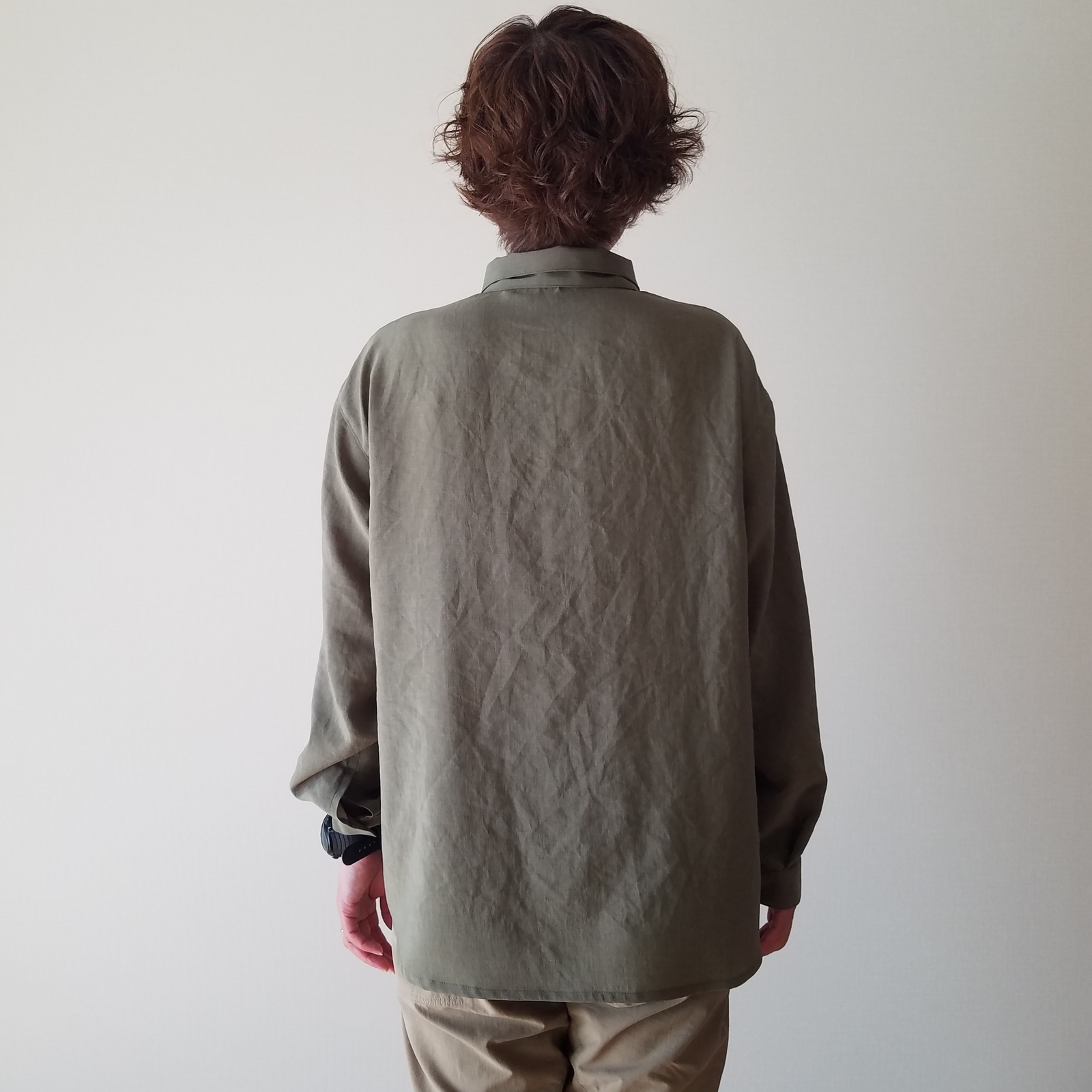 レディスM サチエダ山シャツレギュラーカラー長袖 - サチエダ