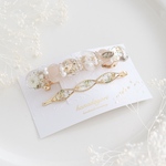 flower barrette❁︎ふんわりカラー
