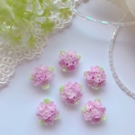ラベンダー　紫陽花　ランダム 2個セット 手作り 材料 パーツ   54