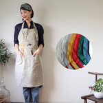 驚異の収納力！リネン100％ ワークエプロン 作業用エプロン　母の日のプレゼントにも