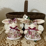ペア♡エンジェルうさぎ カントリードール