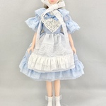 D-122【送料無料】【ジェニー】【リカちゃん】ワンピース　ドレス　服　水色