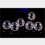  16mm 6個 ガラスドーム 穴あり シャボン玉 