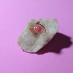 【再販】インカローズ 天然石 オープン ピンキーリング
