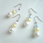 パステル　spring　カラフルパールピアス（ｃ－４１ｐ）