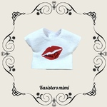 【送料無料】プリントTシャツ（kiss）ブライス】【リカちゃん】【ブライスアウトフィット】【リカちゃん服】