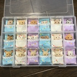 81【再販】シルバニア　赤ちゃん　ベッド　布団　ケース　収納　メルヘンフラッグ