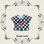 【送料無料】プリントTシャツ（ギンガムチェックkiss）【ブライス】【リカちゃん】【ブライスアウトフィット】【リカちゃん服】