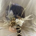 no.26 成人式　結婚式　髪飾り　水引き　和紐　紐アレンジ　金箔アレンジ　金箔　ヘッドドレス　成人式ヘア　成人式振袖　成人式前撮り　成人式ネイル　成人式ヘアセット　成人式髪型　成人式ヘアメイク