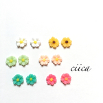 デイジー お花 6色セットピアス