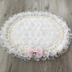 Roseプリンセスカフェマット✨犬用　楕円形（63×53ｾﾝﾁ程）