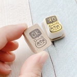 OK　けしごむはんこ　上向きクマ